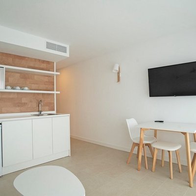 Appartements Es Pujols kitchen
